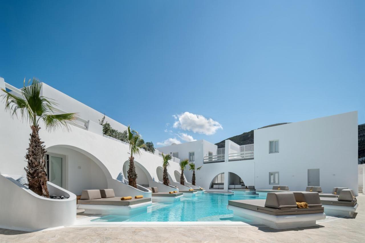 Santorini Kastelli Resort Kamari  Exterior photo The hotel's pool